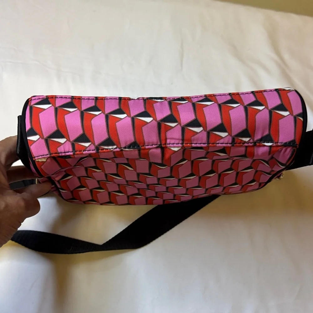 Diane von Fürstenberg x Target Geometric Crossbody Bag Pink Red Black Cube Print